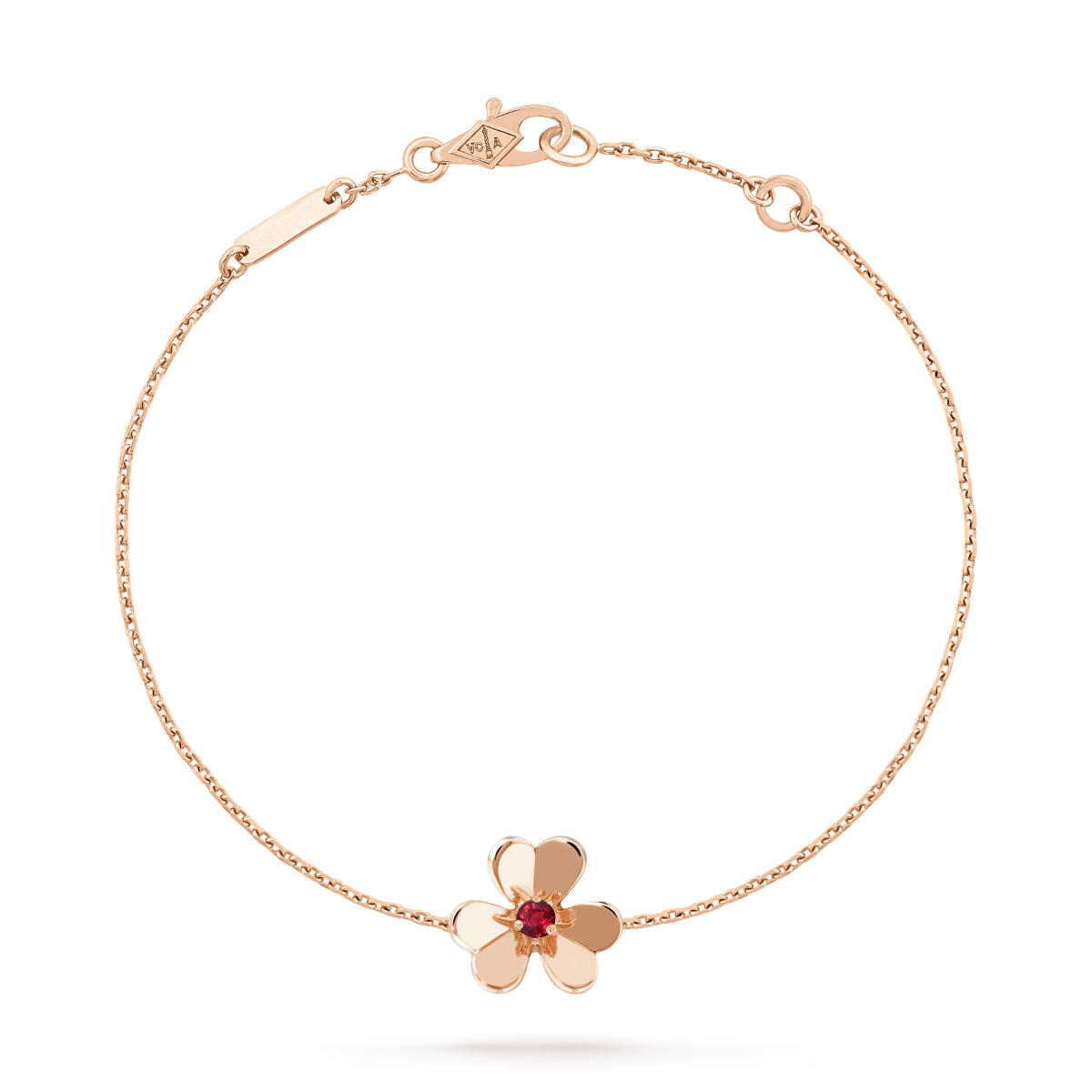 Dream FRIVOLE GOLD FLOWER PINK MALACHITE BRACELET