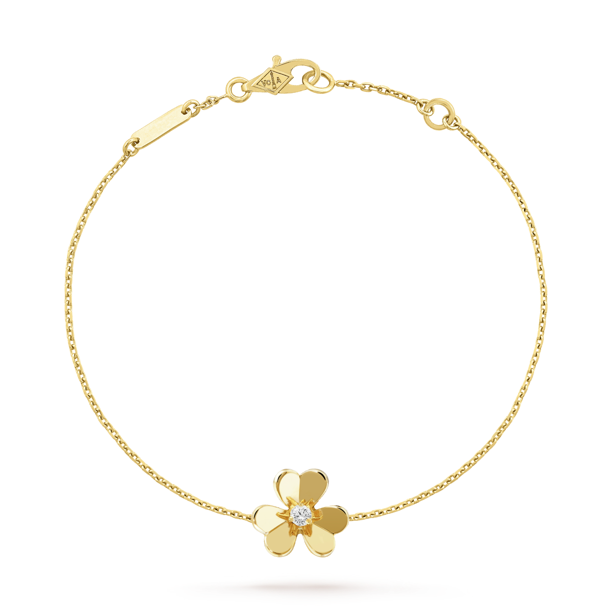 Dream FRIVOLE GOLD FLOWER PINK MALACHITE BRACELET