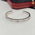 Dream LOVE BRACELET 6.1MM 1 DIAMOND OPEN CUFF
