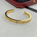 Dream LOVE BRACELET 6.1MM 1 DIAMOND OPEN CUFF