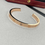 Dream LOVE BRACELET 6.1MM 1 DIAMOND OPEN CUFF