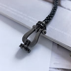 Dream FORCE LARGE SERIES HORSESHOE BLACK SAMURAI BRACELET