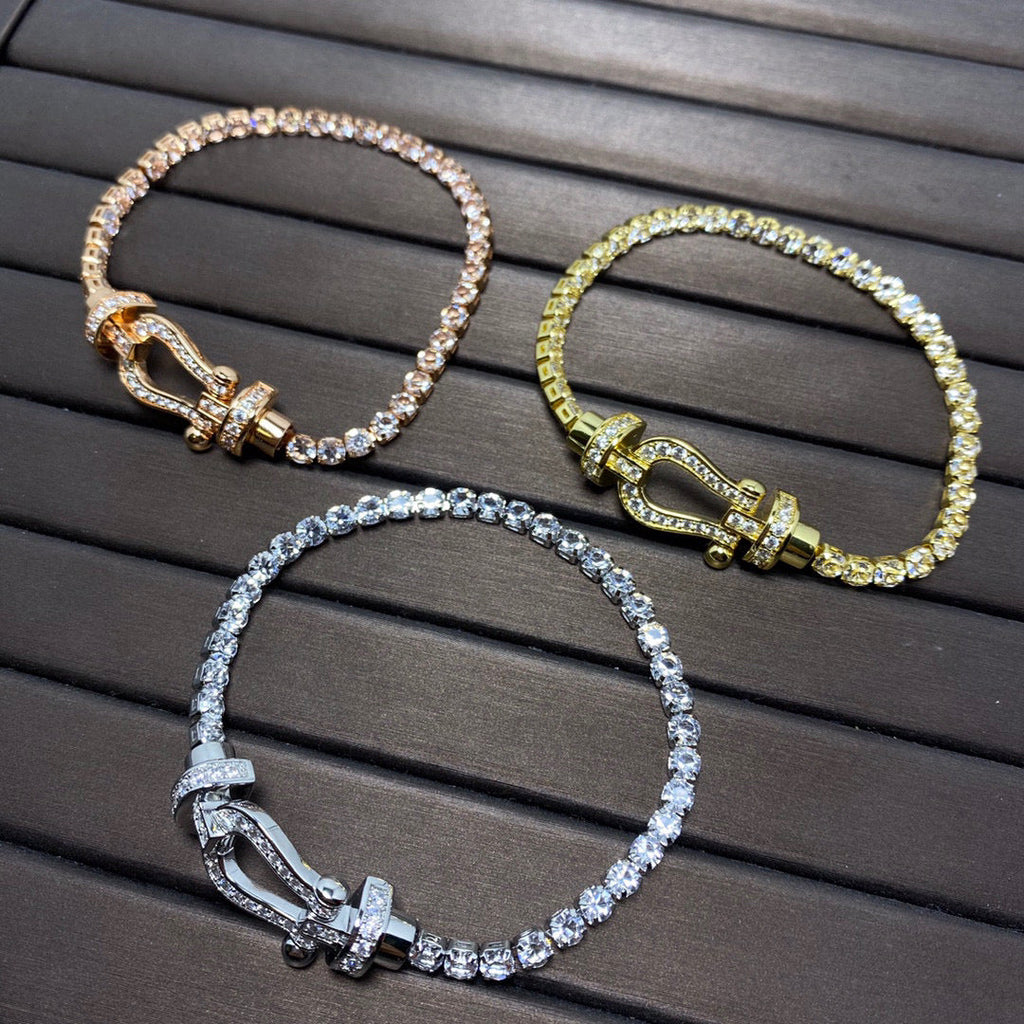Dream FORCE  HORSESHOE  DIAMOND TENNIS BRACELET
