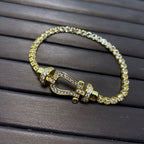 Dream FORCE  HORSESHOE  DIAMOND TENNIS BRACELET