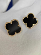 [Dream ] CLOVER 20MM BLACK MOP EARRINGS