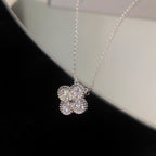 Dream CLOVER 15MM DIAMANT-EINZELBLÜTEN-HALSKETTE