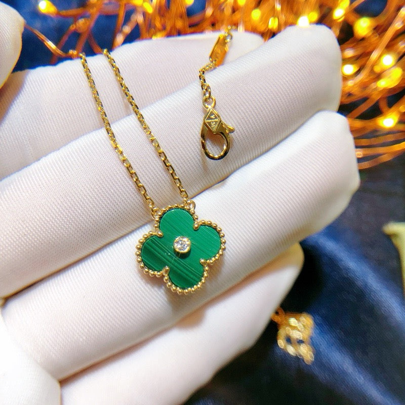 Dream CLOVER 15MM DIAMOND TÜRKIS HALSKETTE