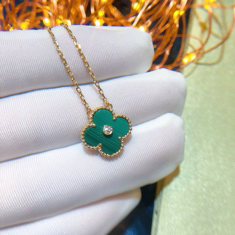 Dream CLOVER 15MM DIAMOND TÜRKIS HALSKETTE
