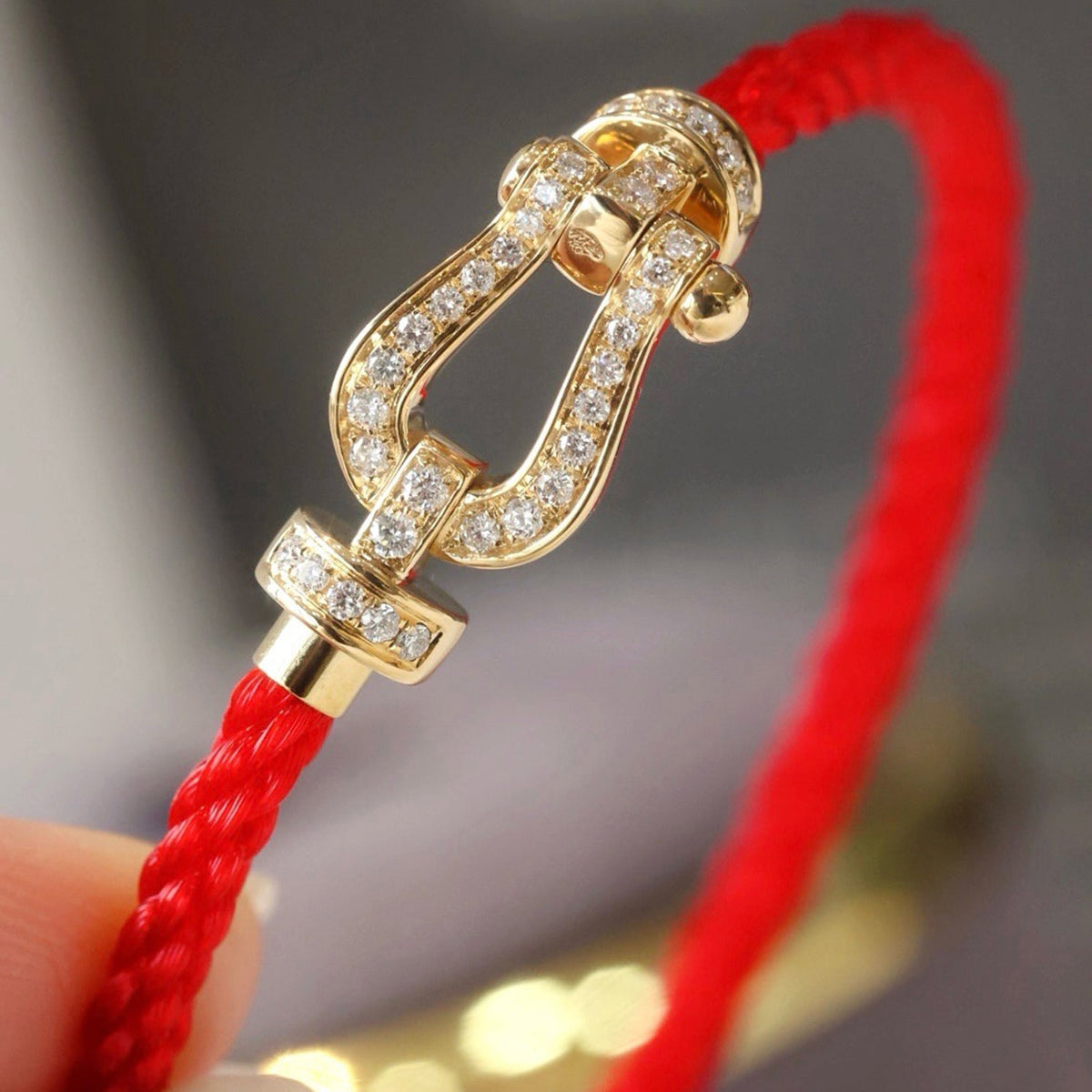 Dream FORCE LARGE HORSESHOE FULL DIAMOND BRACELET SILVER