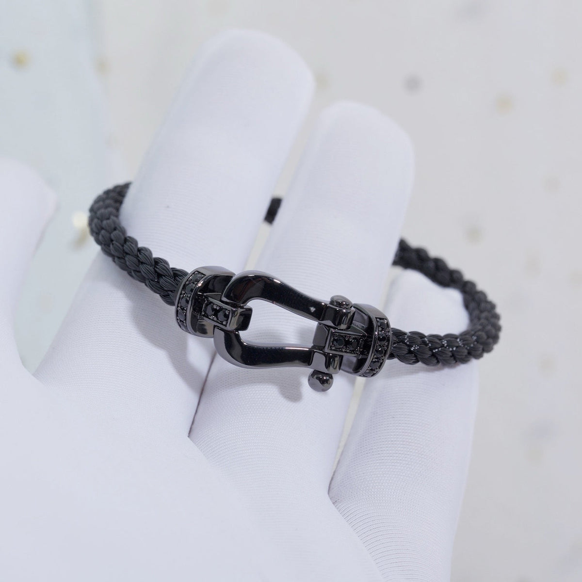Dream FORCE LARGE SERIES HORSESHOE BLACK SAMURAI BRACELET