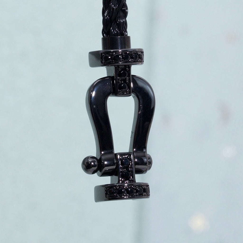 Dream FORCE LARGE SERIES HORSESHOE BLACK SAMURAI BRACELET