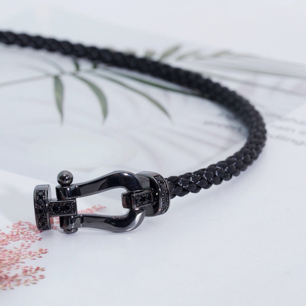 Dream FORCE LARGE SERIES HORSESHOE BLACK SAMURAI BRACELET