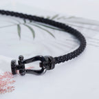 Dream FORCE LARGE SERIES HORSESHOE BLACK SAMURAI BRACELET