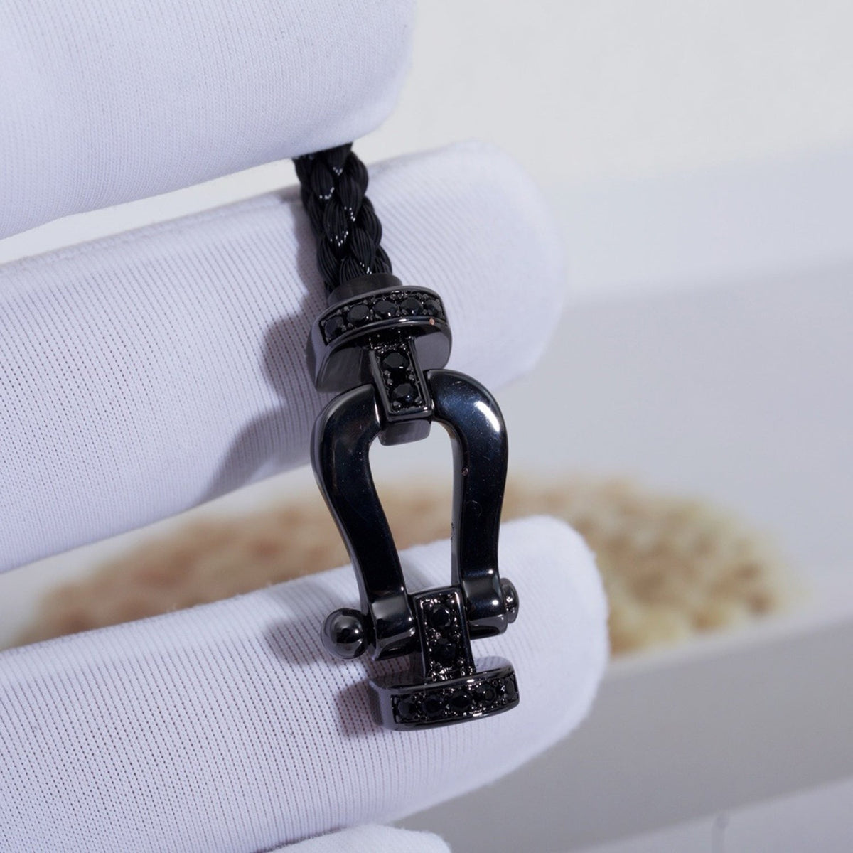 Dream FORCE LARGE SERIES HORSESHOE BLACK SAMURAI BRACELET
