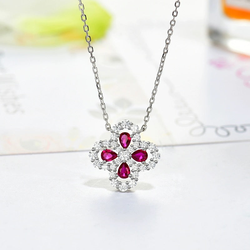 Dream LOOP NECKLACE FULL MOTIF DIAMOND 16MM MULTIPLE COLORS