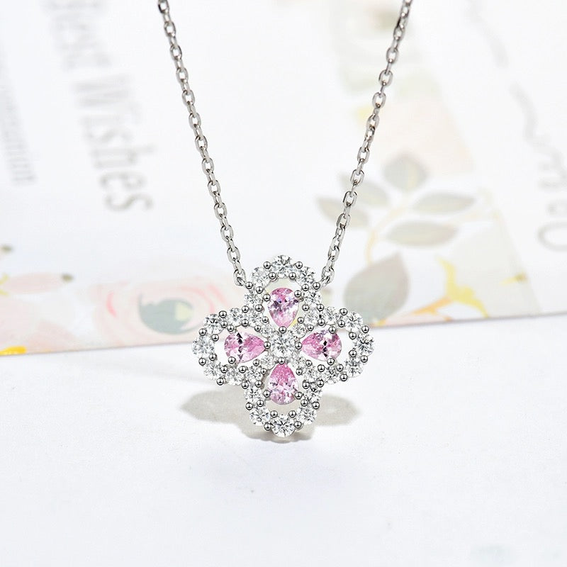 Dream LOOP NECKLACE FULL MOTIF DIAMOND 16MM MULTIPLE COLORS