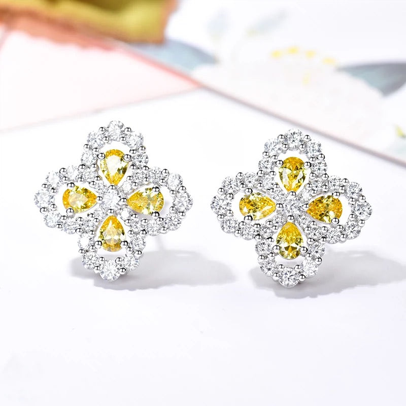 Dream LOOP EARRINGS FULL MOTIF DIAMOND 16MM