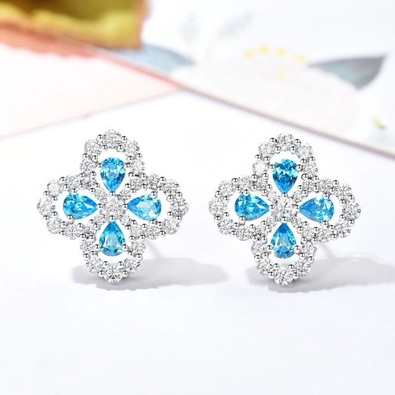 Dream LOOP EARRINGS FULL MOTIF DIAMOND 16MM