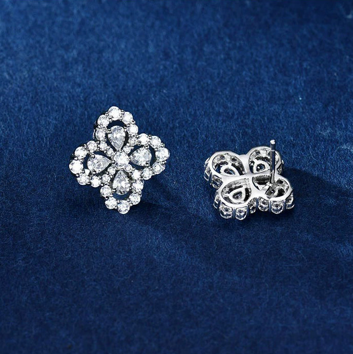 Dream LOOP EARRINGS FULL MOTIF DIAMOND 16MM