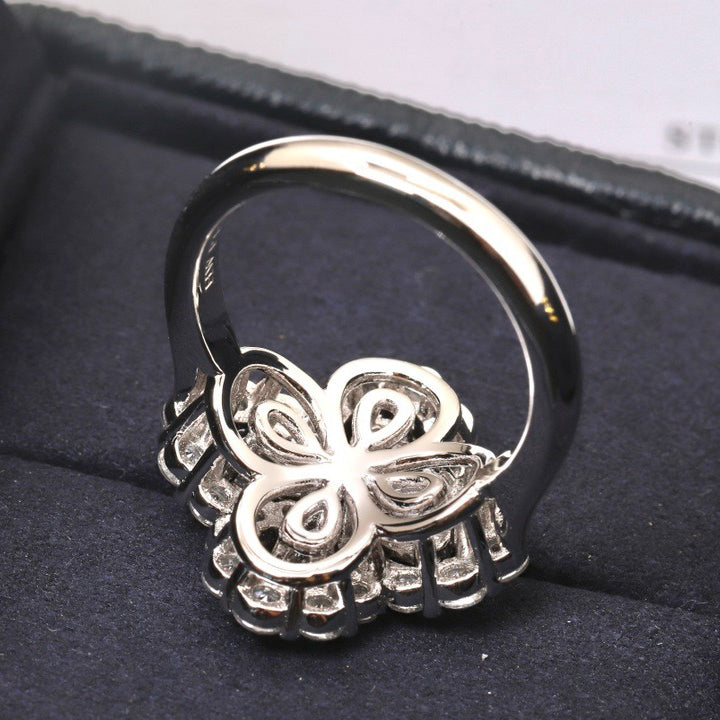 Dream LOOP RING FULL MOTIF DIAMOND 16MM SILVE