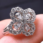 Dream LOOP RING FULL MOTIF DIAMOND 16MM SILVE