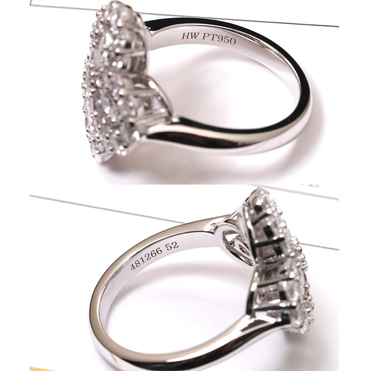 Dream LOOP RING FULL MOTIF DIAMOND 16MM SILVE