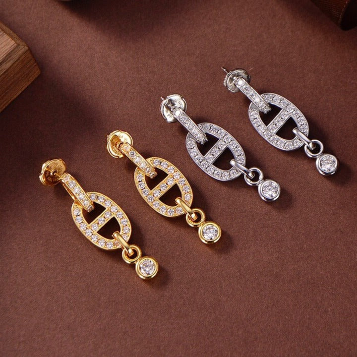 Dream HM CHAINE DIAMOND EARRINGS