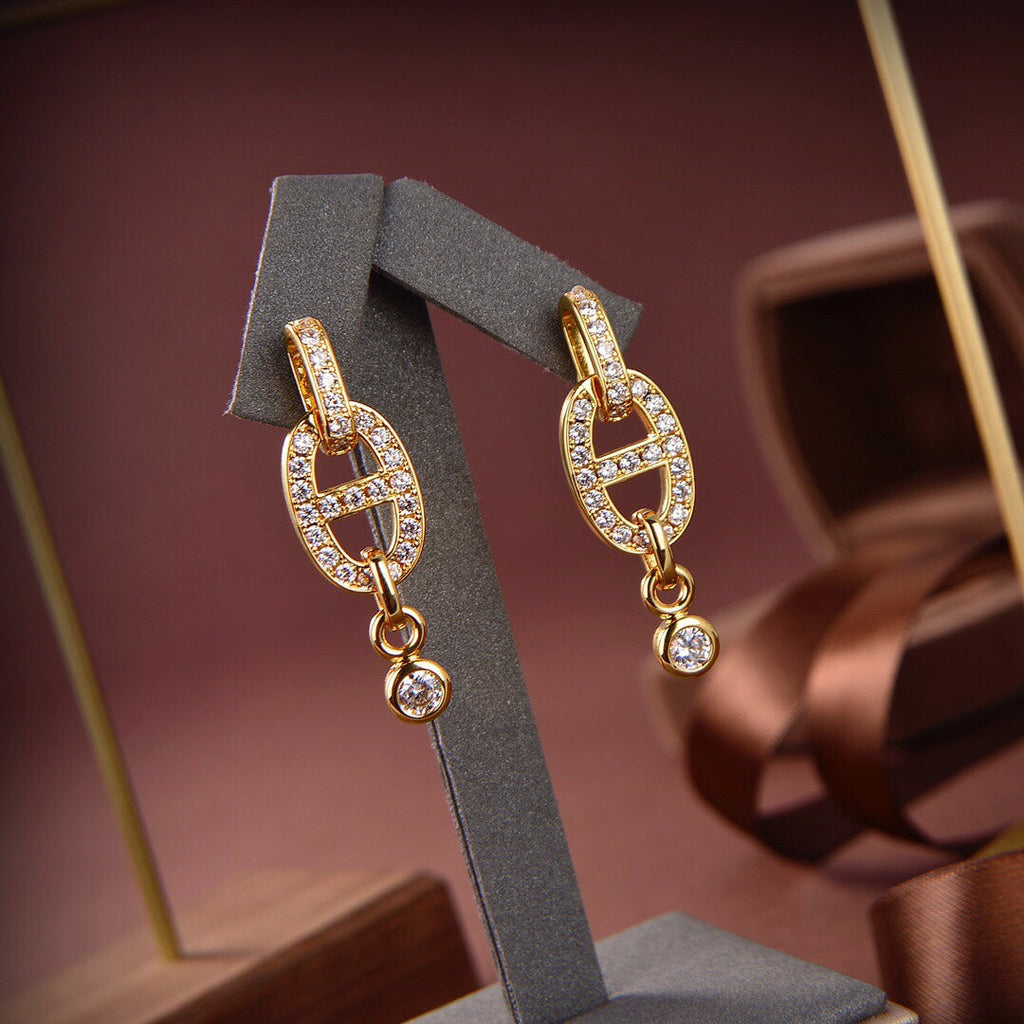 Dream HM CHAINE DIAMOND EARRINGS