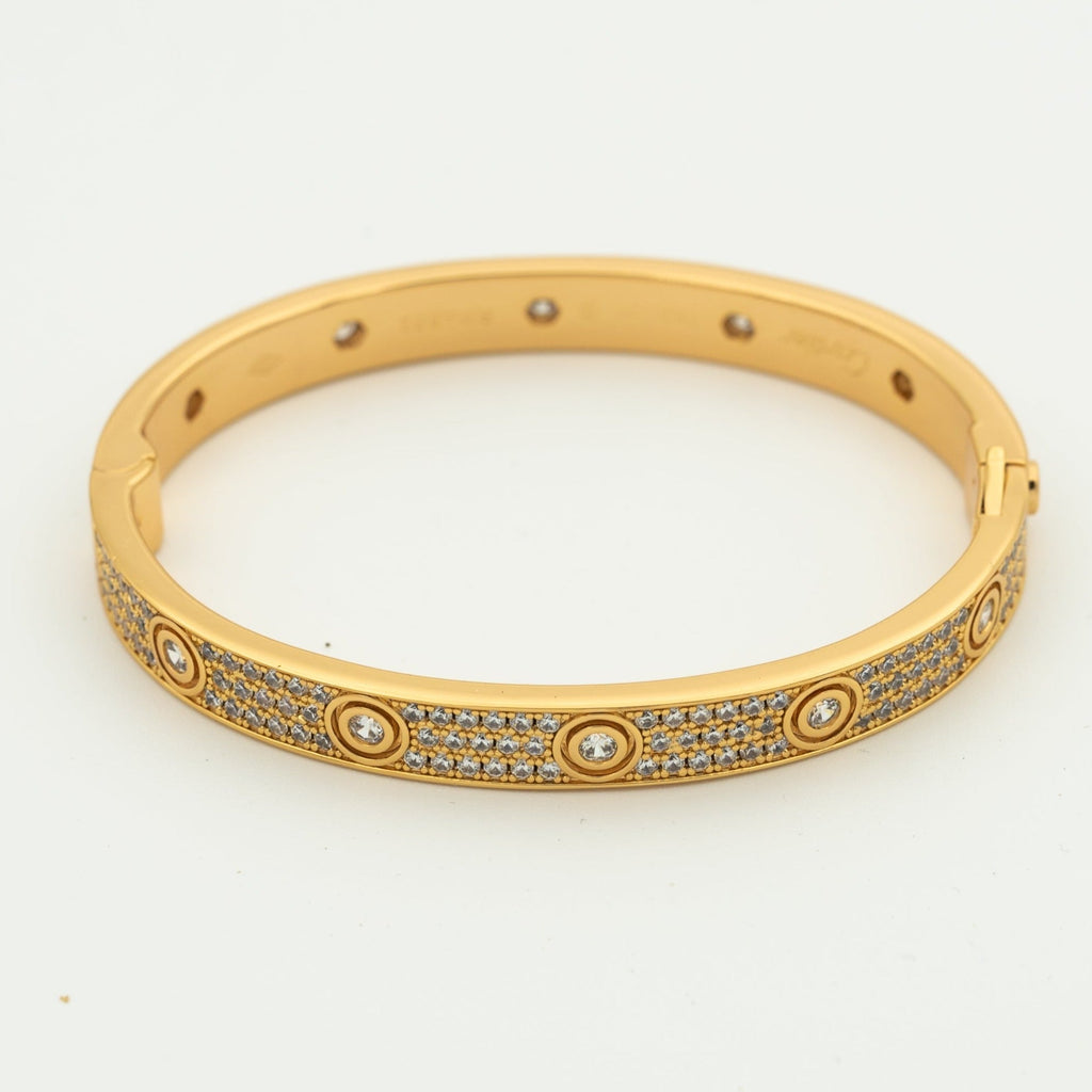 Dream LOVE ARMBAND 6,1 MM DIAMANTBESETZT 10 GROSSE DIAMANTEN