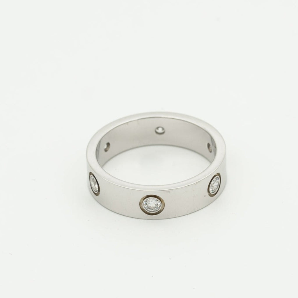 Dream LOVE RING 5,5 MM 6 DIAMANTEN SILBER
