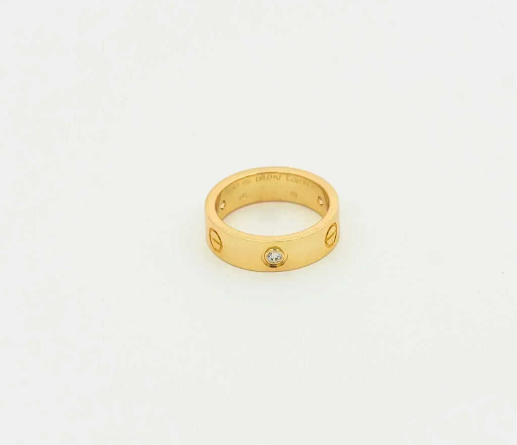 Dream LOVE RING 5.5MM 3 DIAMONDS GOLD