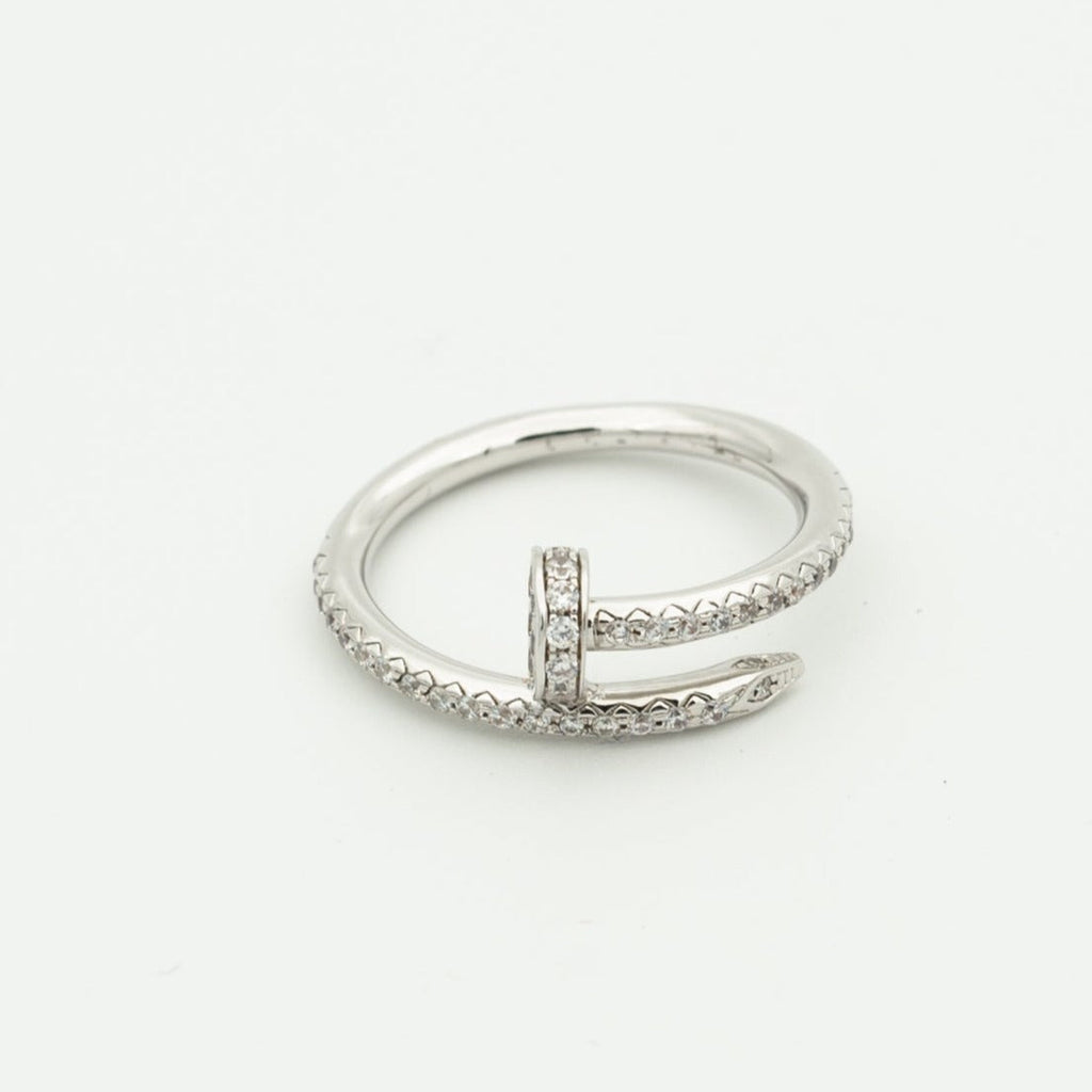 Dream JUSTE RING 1.8MM SILVER DIAMONDS