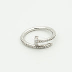 Dream JUSTE RING 1.8MM SILVER DIAMONDS