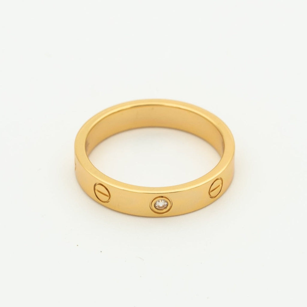 Dream LOVE RING 4MM 1 DIAMANT ROSÉGOLD