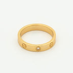 Dream LOVE RING 4MM 1 DIAMANT ROSÉGOLD