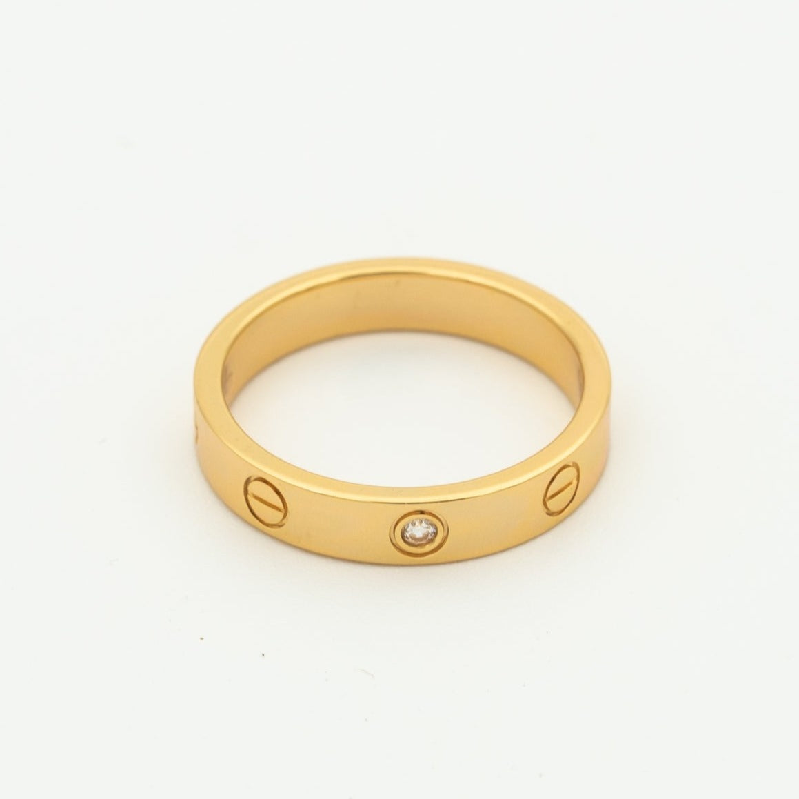 ドリーム ラブリング 4MM 1ダイヤモンド ピンクゴールド