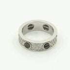 Dream LOVE RING 5.5MM DIAMONDS PAVED CERAMIC