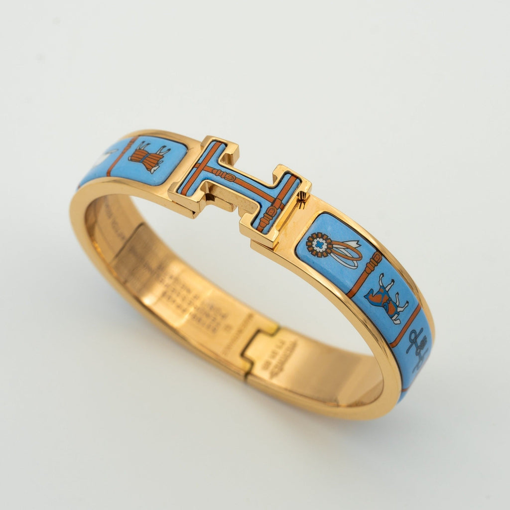 Dream H PINK GOLD BRACELET BLUE CERAMIC