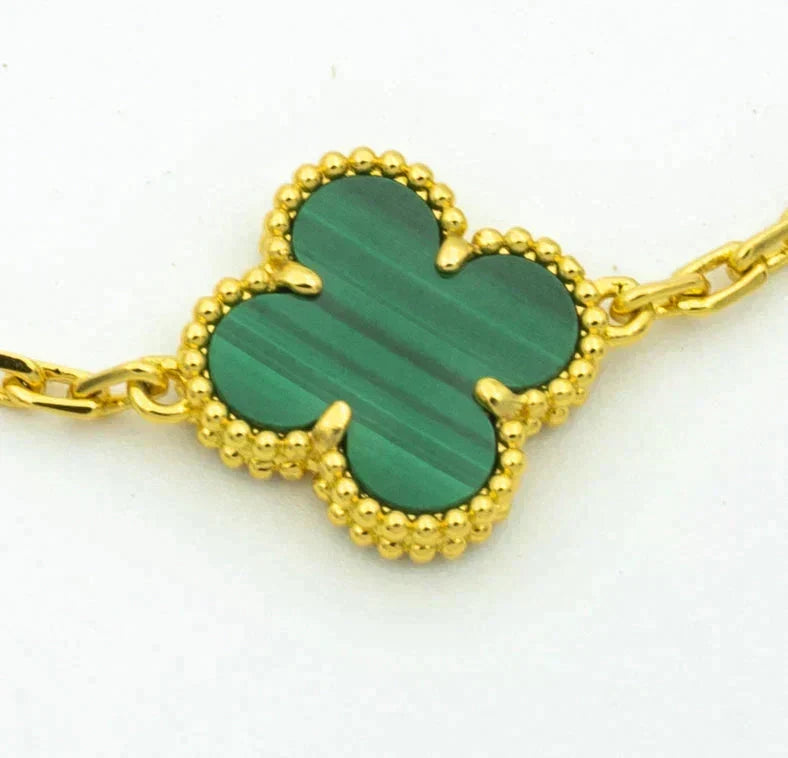 [Dream ]Neue CLOVER 5 MOTIV MALACHIT ARMBAND KOLLEKTION