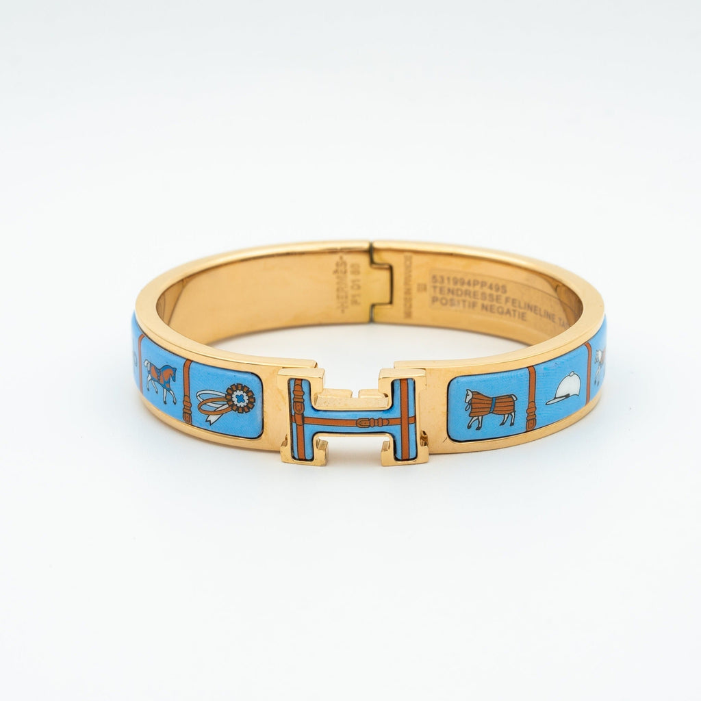Dream H PINK GOLD BRACELET BLUE CERAMIC