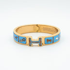 Dream H PINK GOLD BRACELET BLUE CERAMIC