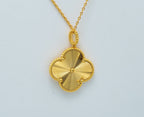 Dream CLOVER 25MM PEDANT NECKLACE GOLD
