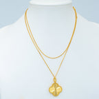 Dream CLOVER 25MM PEDANT NECKLACE GOLD