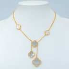 Dream CLOVER MOTHER OF PEARL NECKLACE 6 MOTIF