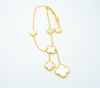 Dream CLOVER MOTHER OF PEARL NECKLACE 6 MOTIF