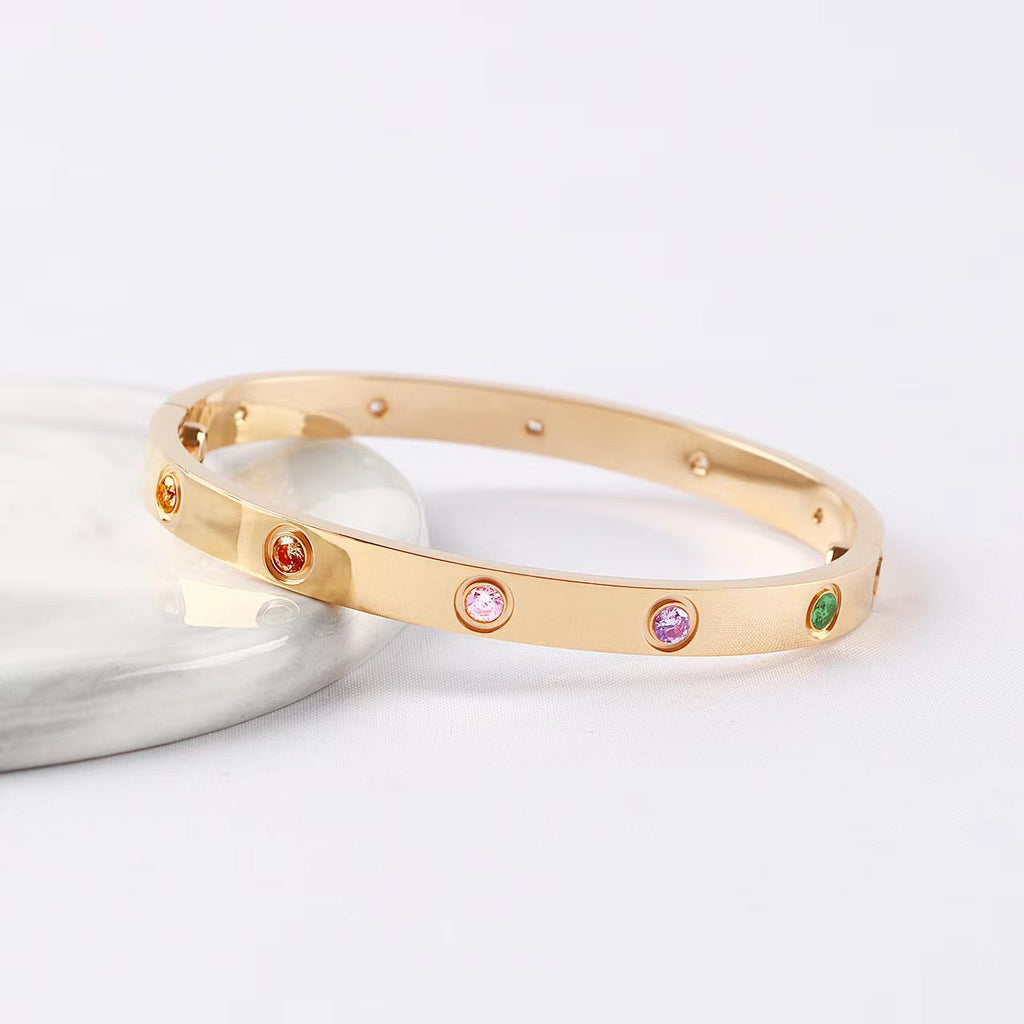 [Dream ] 2026 RAINBOW LOVE BRACELET 6.1MM  10 DIAMONDS