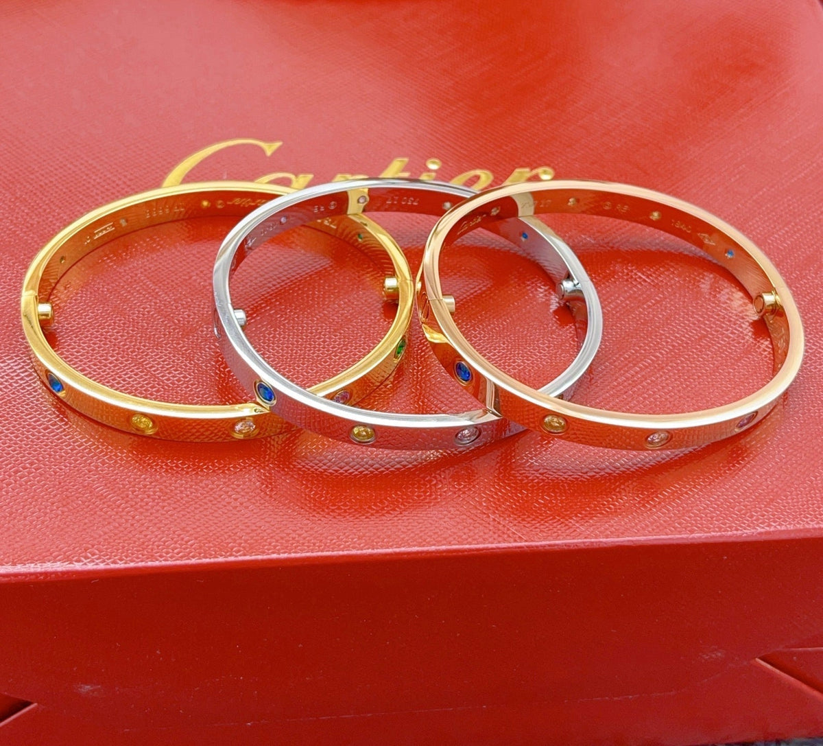 [Dream ] 2026 RAINBOW LOVE BRACELET 6.1MM  10 DIAMONDS