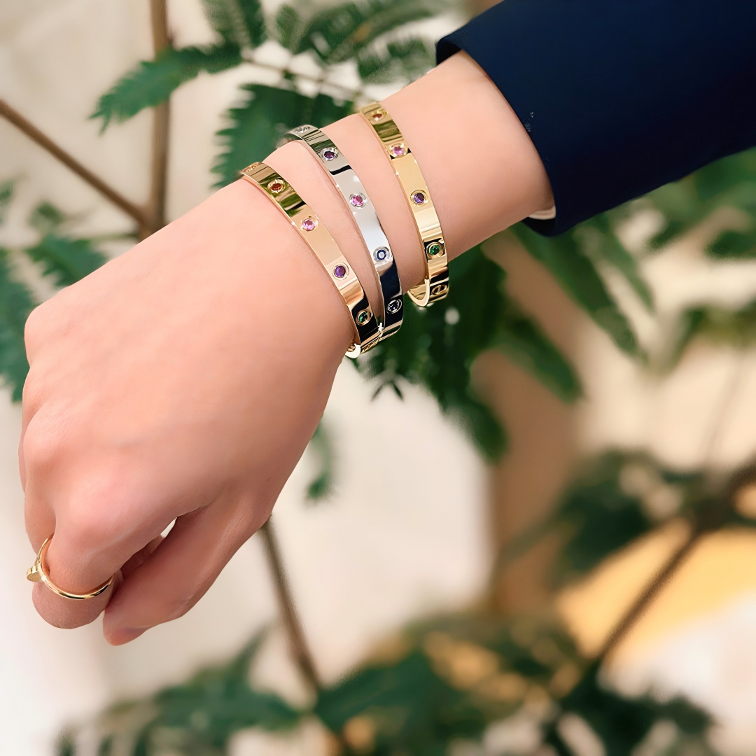 [Dream ] 2026 RAINBOW LOVE BRACELET 6.1MM  10 DIAMONDS