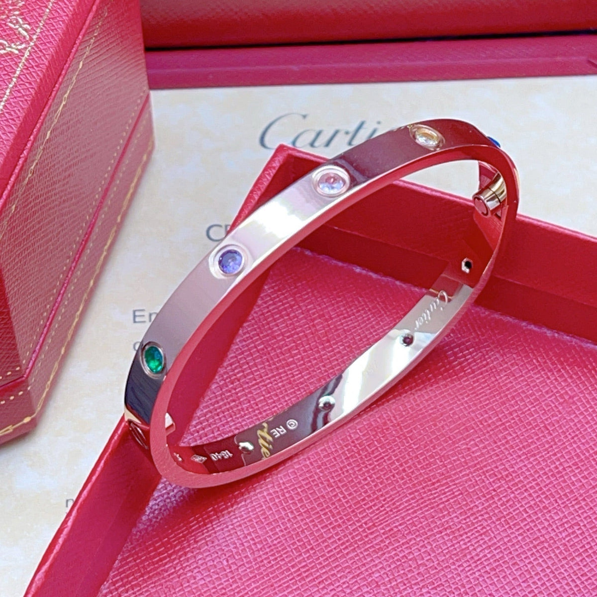 [Dream ] 2026 RAINBOW LOVE BRACELET 6.1MM  10 DIAMONDS