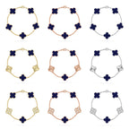 [Dream ]New CLOVER 5 MOTIF LAPIS LAZULI BRACELET COLLECTION